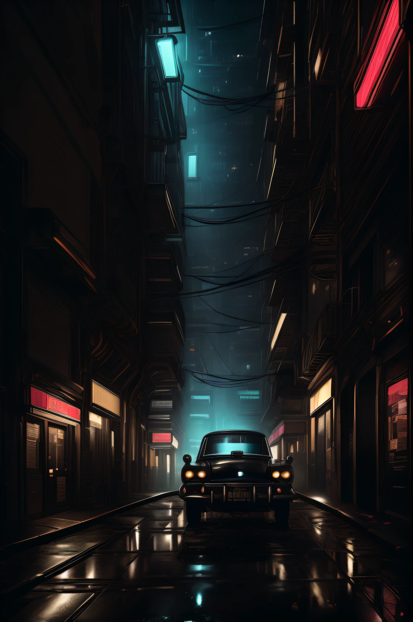 (highres,ultra-detailed,realistic:1.37),gritty,film noir-style FBI investigation, dimly lit alleyways, fedoras, trench coats, mysterious suspect lurking in shadows, intense interrogations, smoky crime scenes, rain-soaked city streets, vintage detective office, old-fashioned telephone booths, broken glass on the ground, dramatic silhouettes, gritty urban landscapes, vintage cars, detective's badge, evidence room, fingerprints under magnifying glass, typewriter, confidential files, secret informants, hidden clues, code breaking, suspenseful chase scenes