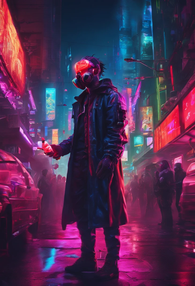 Surgeon with blood on his hands screaming deadly
