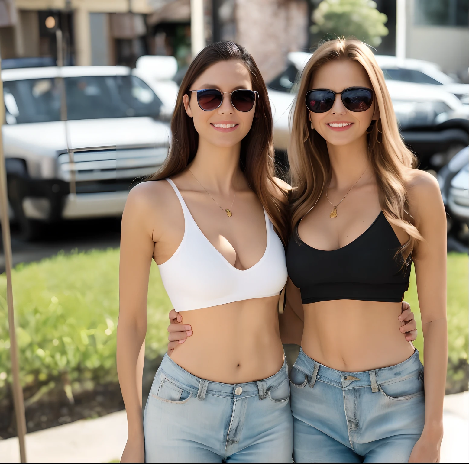 American braless friends