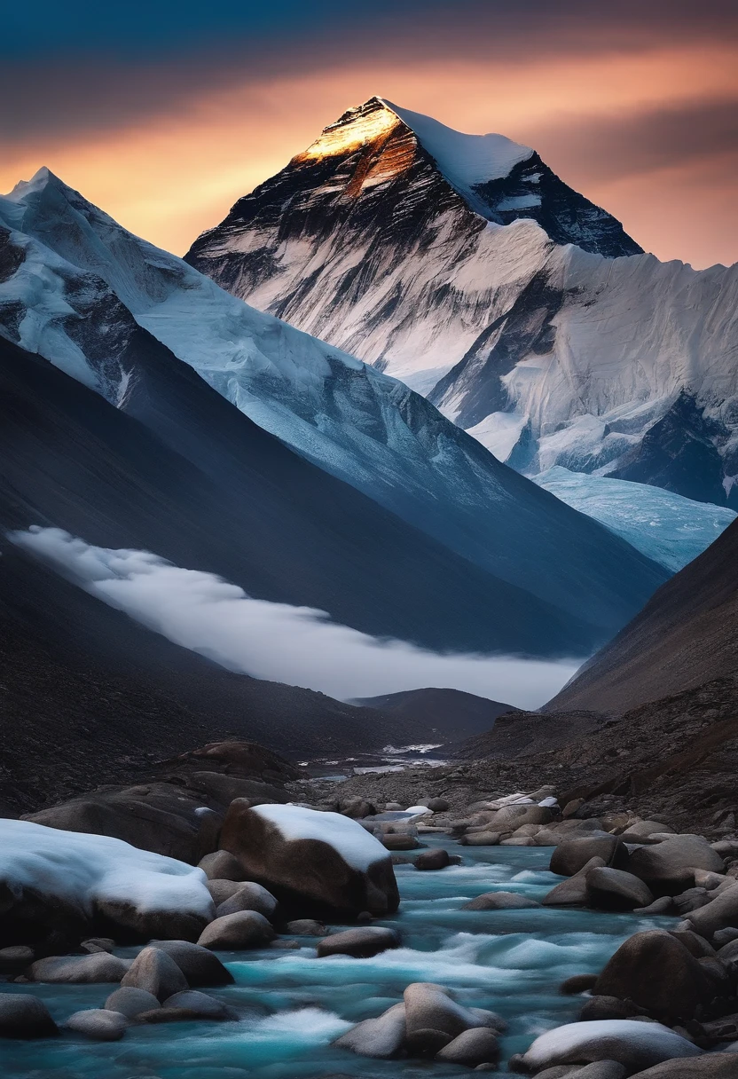 Mount Everest is real and snowy
