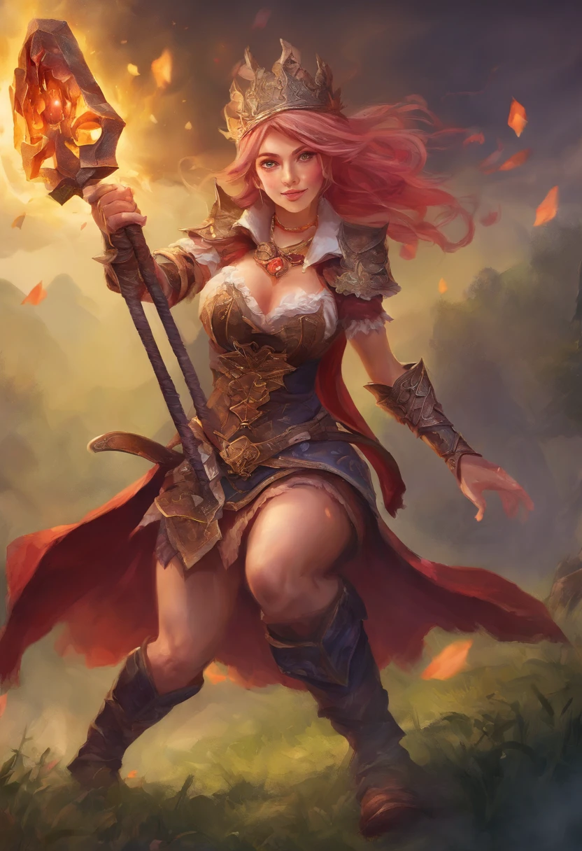 best quality, Trending on Artstation, masterpiece, weapon, hammer, mjolnir