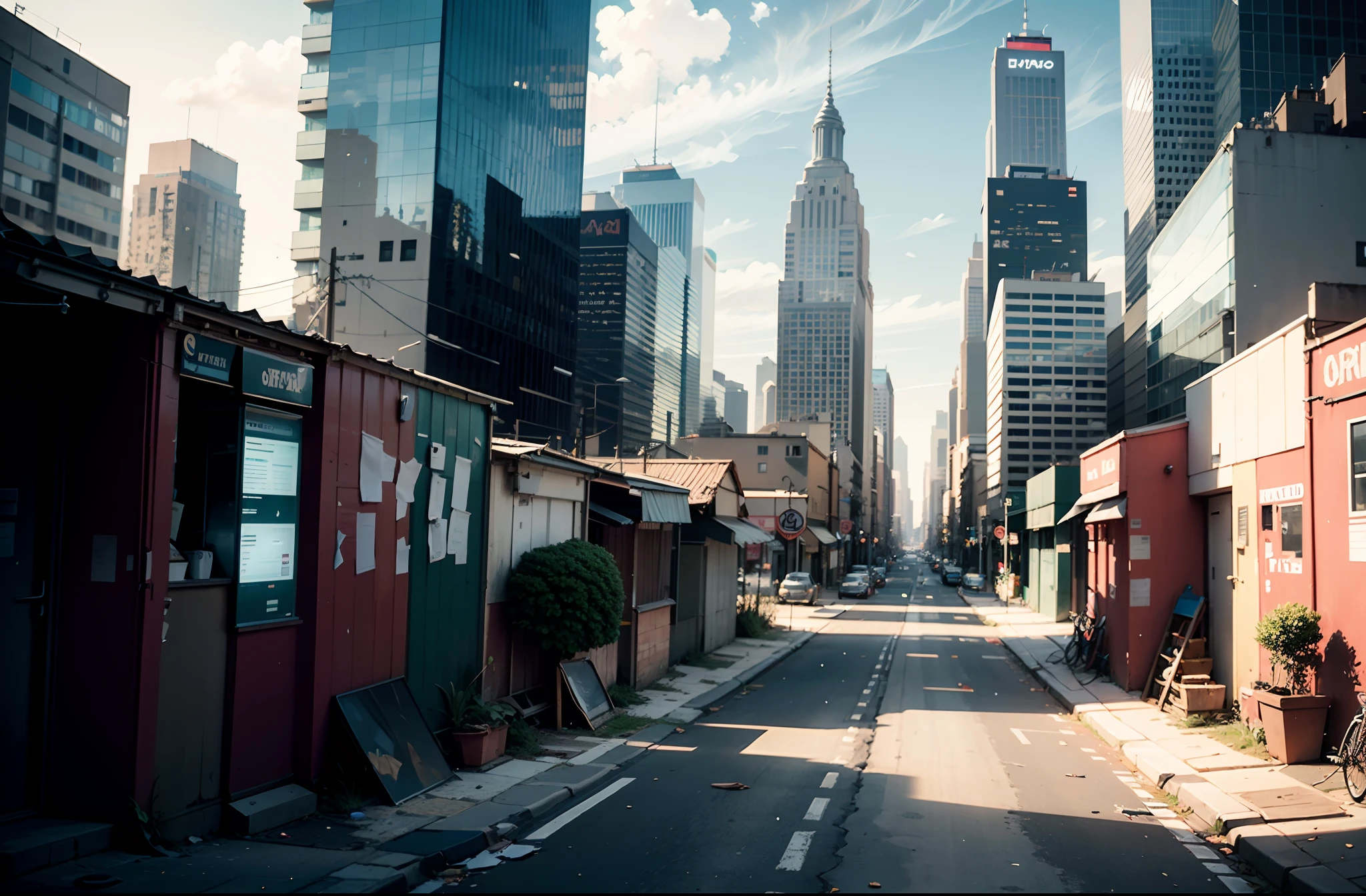 A messy city