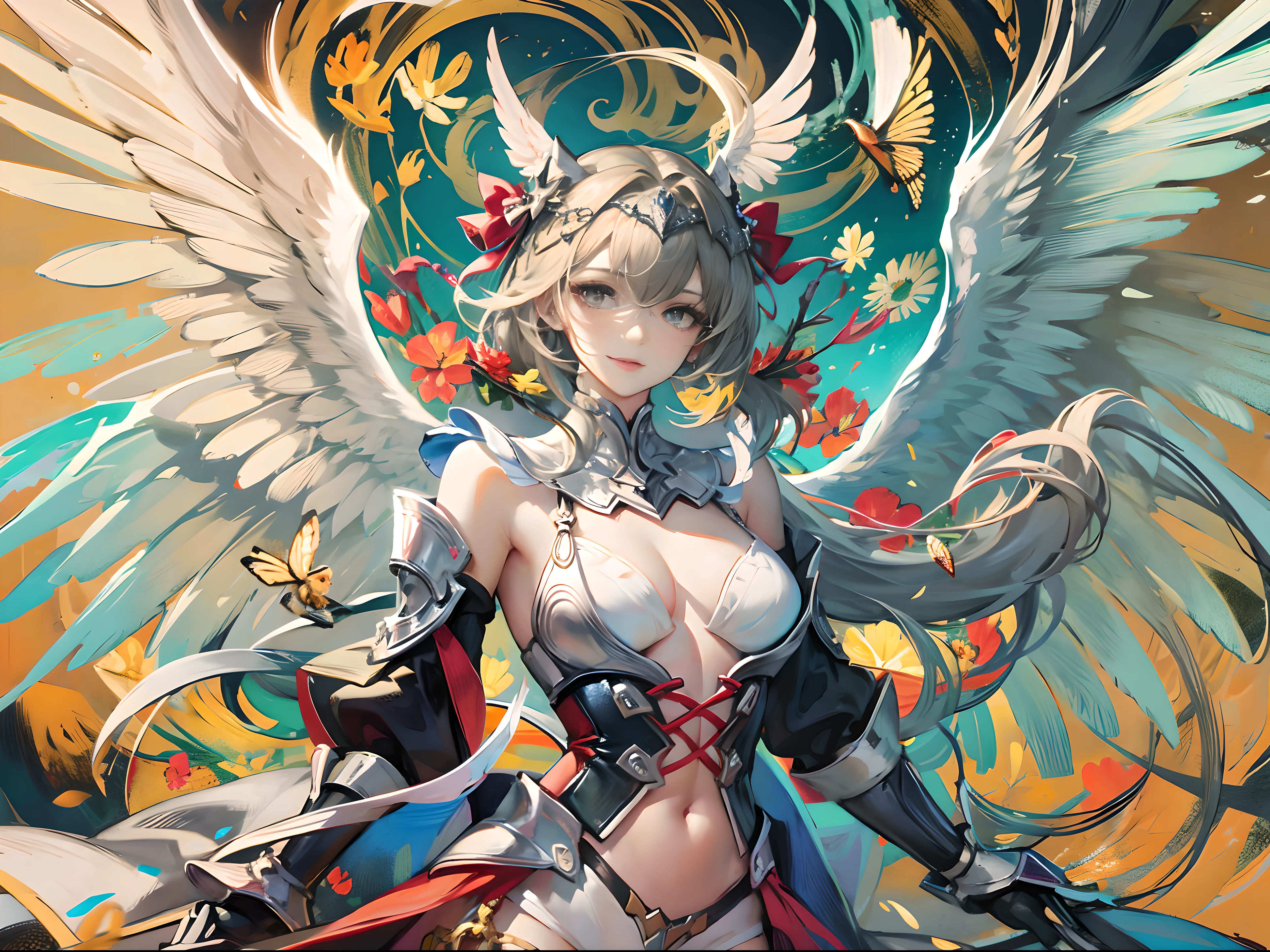 Female angels,wings