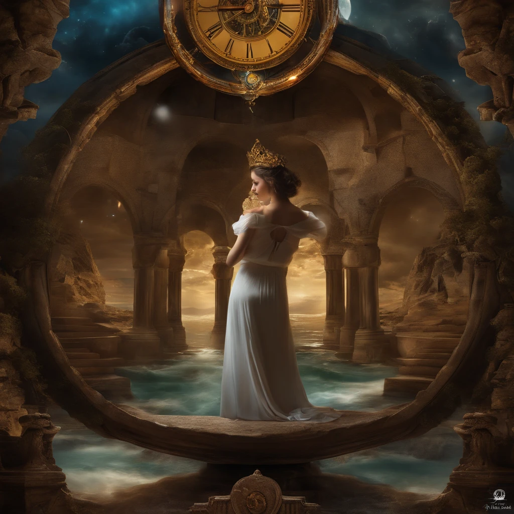 "Best Quality, masutepiece, 超A high resolution, (photos realistic:1.4), surrealism, dream-like, fusionart, Time control, time"