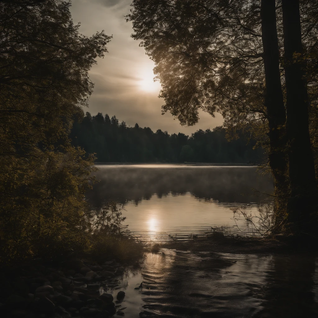 Ripple in a lake