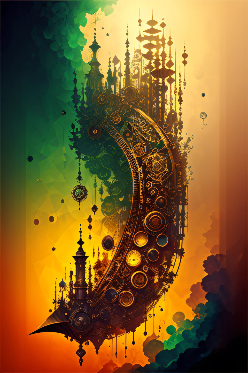 Synesthesia art dreaming steampunk