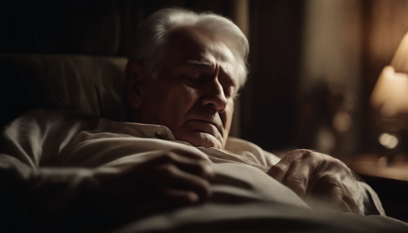 old man sleeping