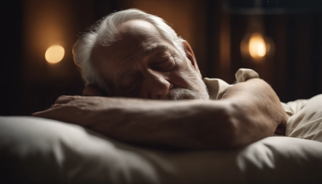 old man sleeping