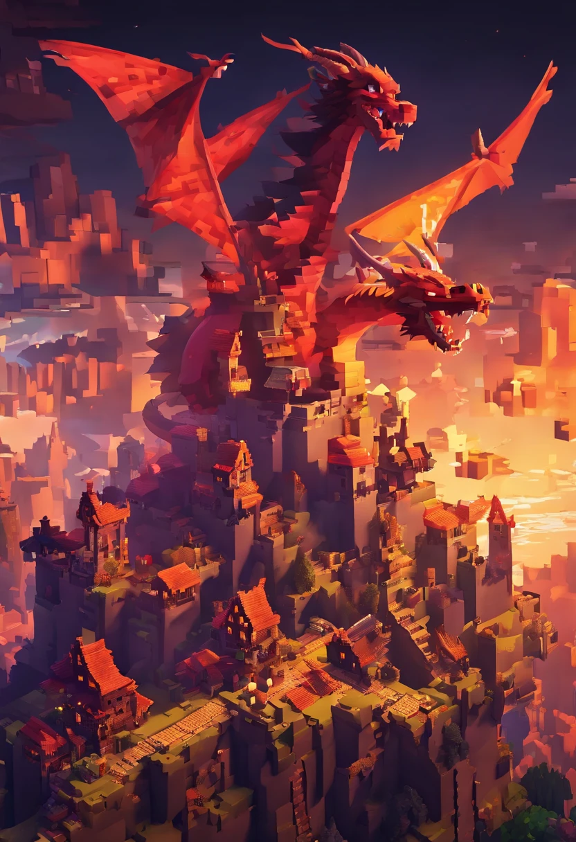 (8k unit wallpaper CG extrem detailliert, Meisterwerk, best quality, Ultra-detailliert), (((Dragon))), ((Weitwinkel-Schuss:1.5)), (Steve with a legendary sword fighting with dragon), (End City Hintergrund), mittelalterlich, Magnificent scene, Dunkle, unheimliche Umgebung, (Illustrator, (Beste Illustration)