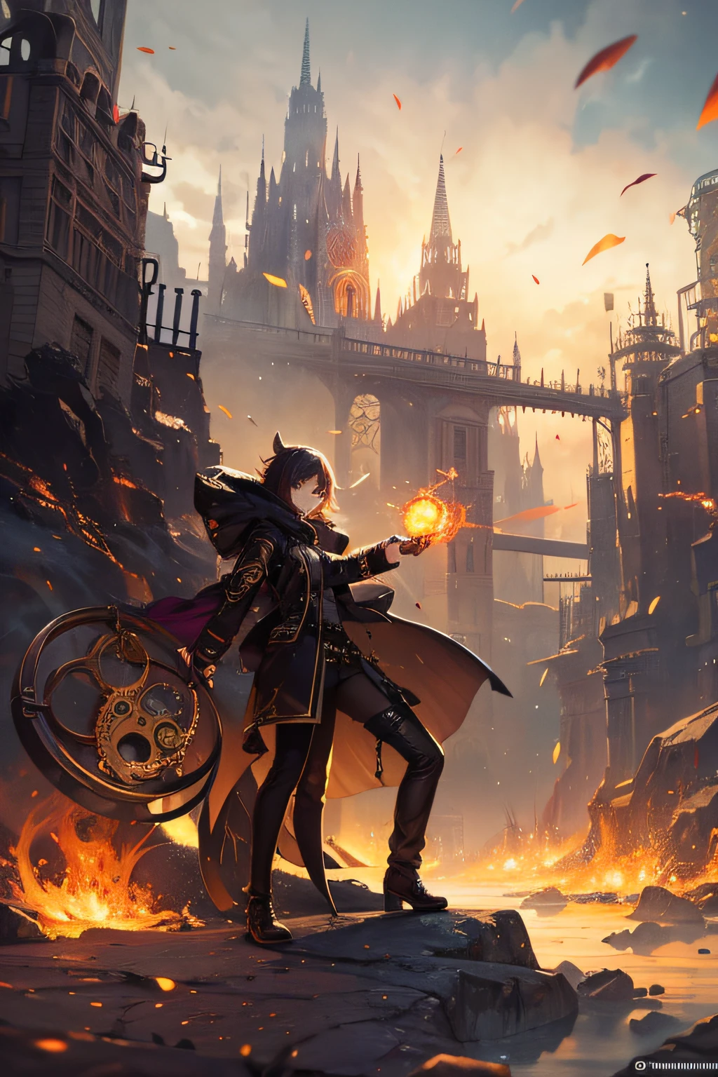 Synesthesia art dreaming and steampunk and whirlwind
