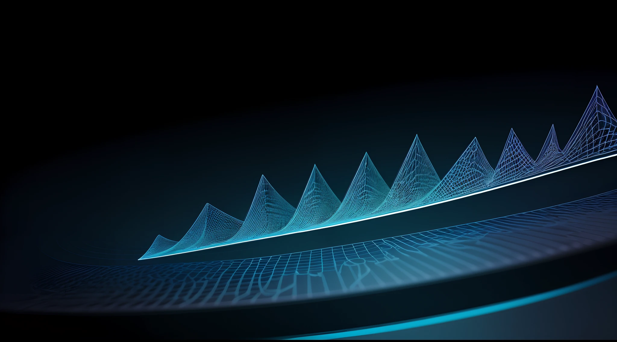 Engaging 3D visualization featuring stunning graphs、glinting