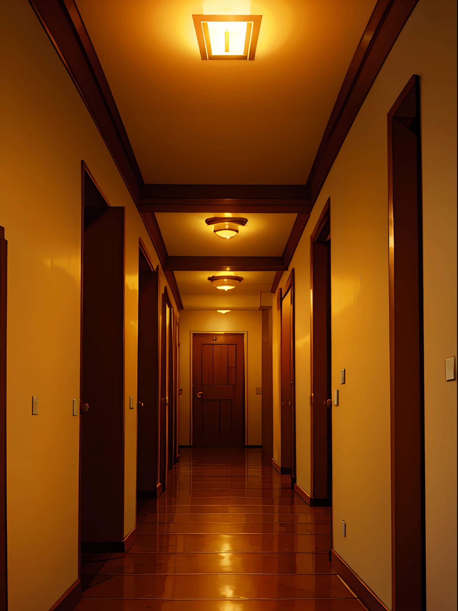 empty hallway, show ceiling