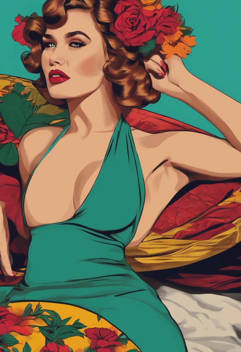 mulher gordinha triste em festa com 30 pessoas (apresentar em plano aberto e corpo inteiro) (formato popart)