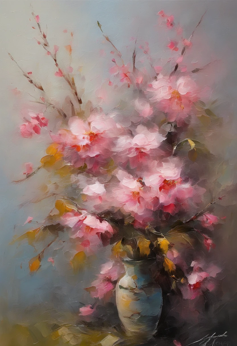 pink flowers,Take pollen, peach blossom