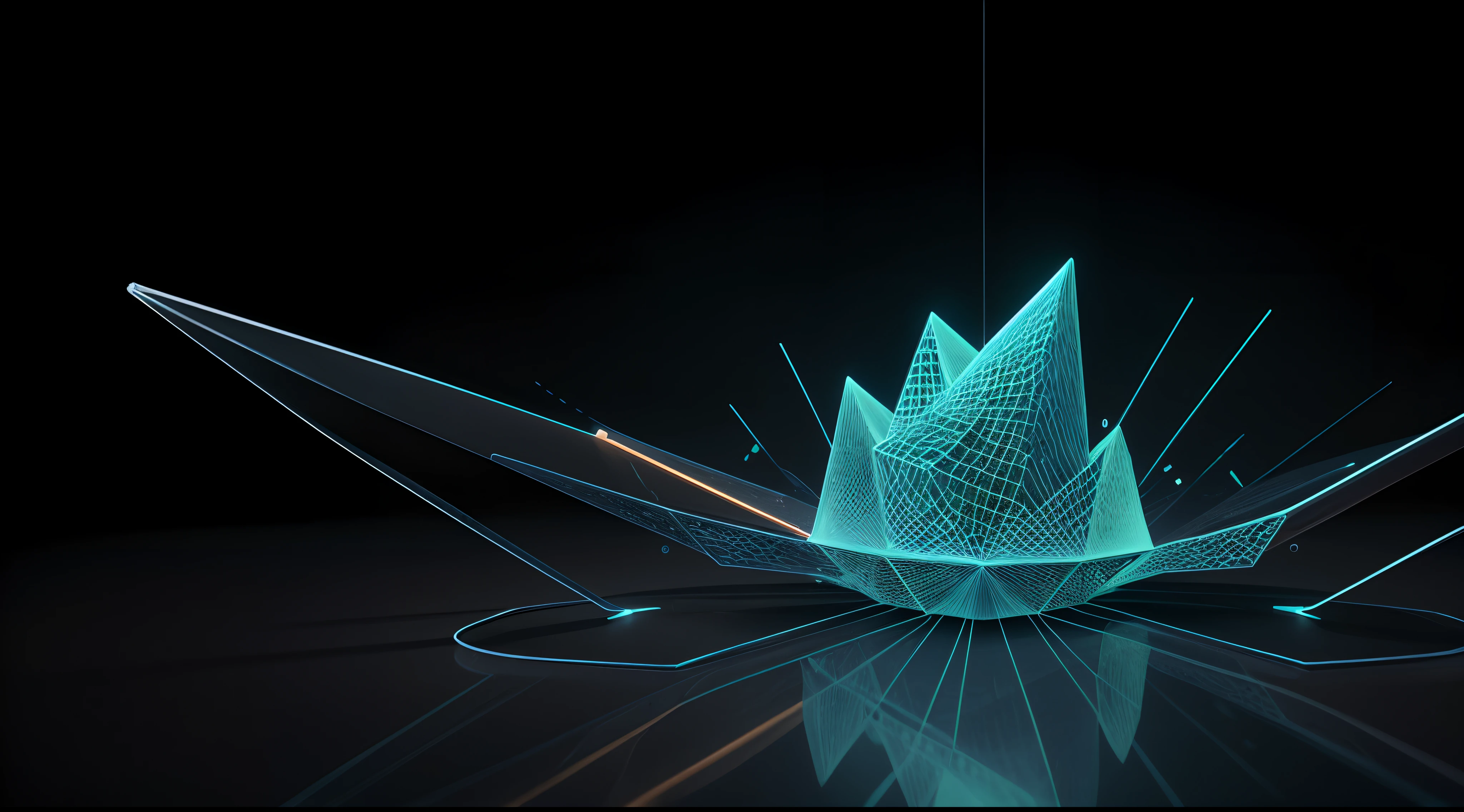 Engaging 3D visualization featuring stunning graphs、glinting