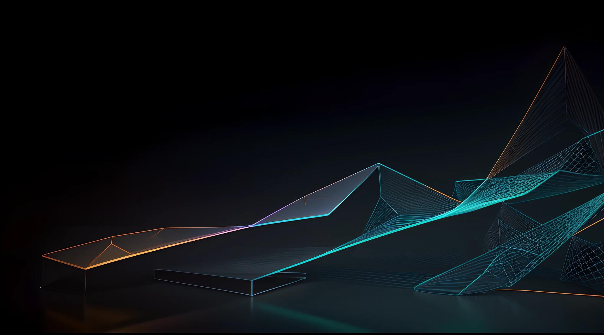 Engaging 3D visualization featuring stunning graphs、glinting
