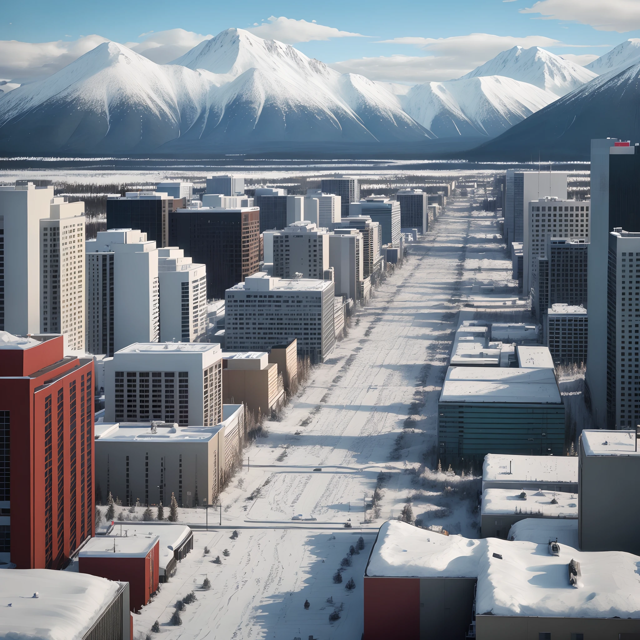 Anchorage city scene
