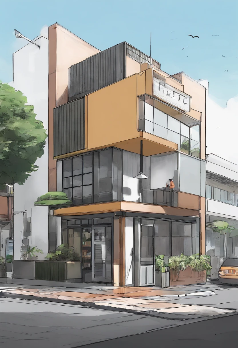 In a busy city,Jakarta city,Indonesia,There is a small café
