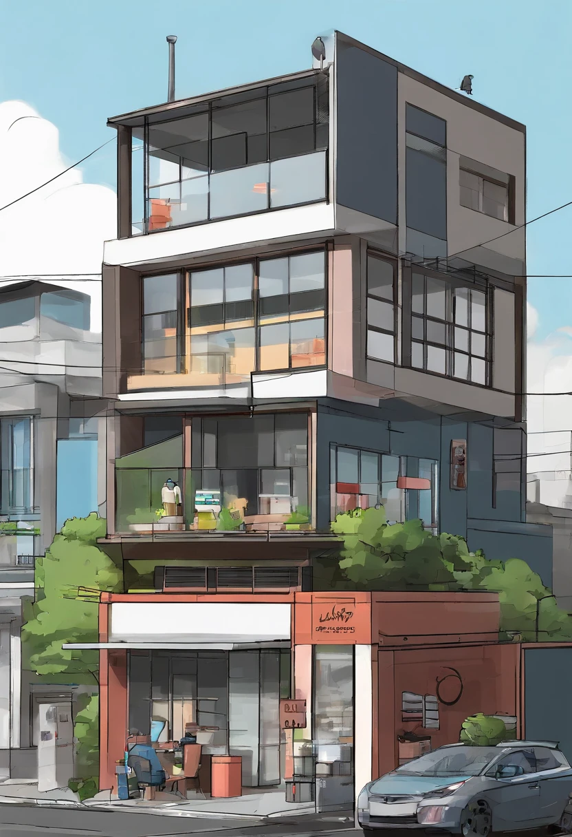 In a busy city,Glodok,jakarta city,Indonesia,There is a small café