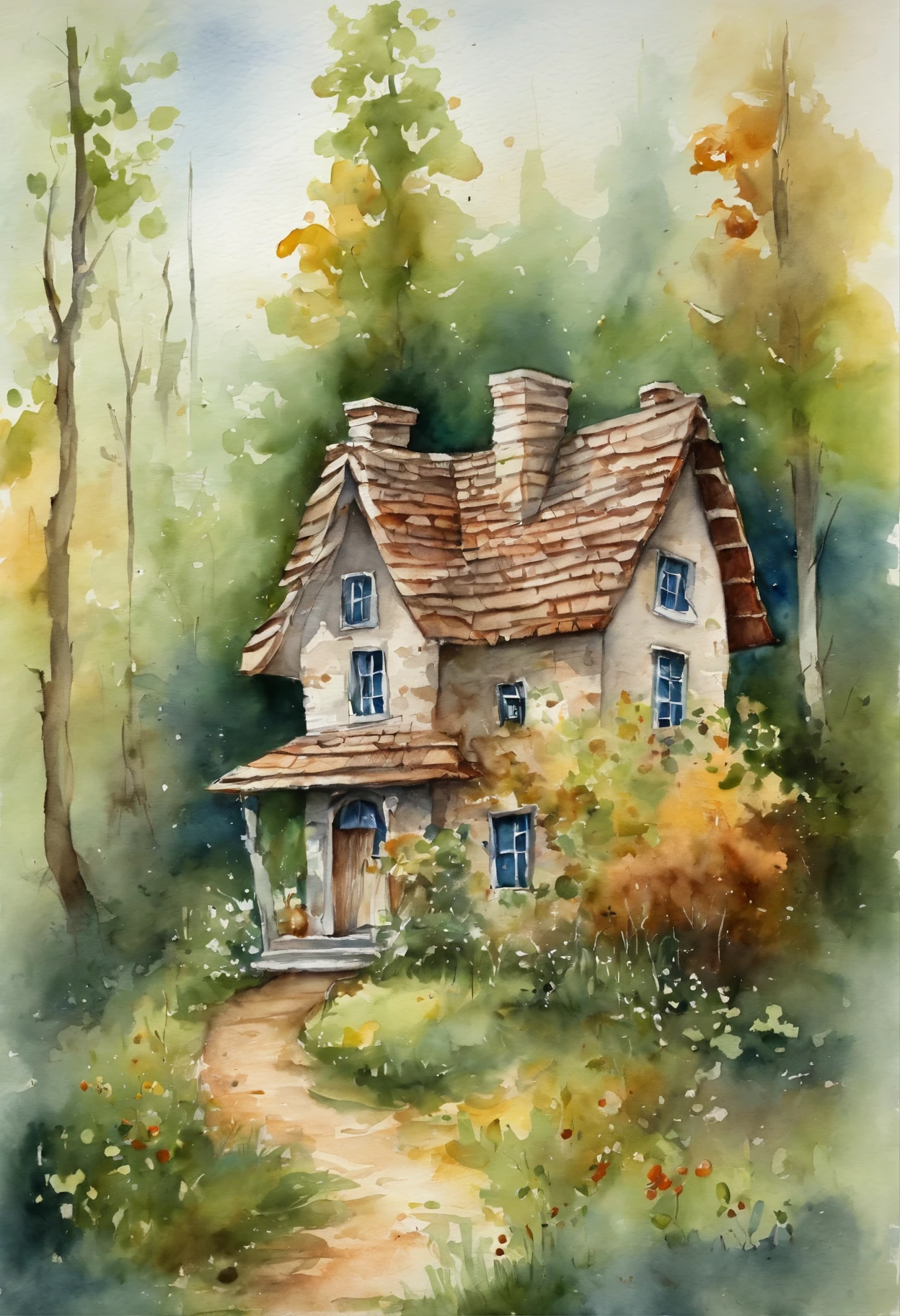 a little house in the forest