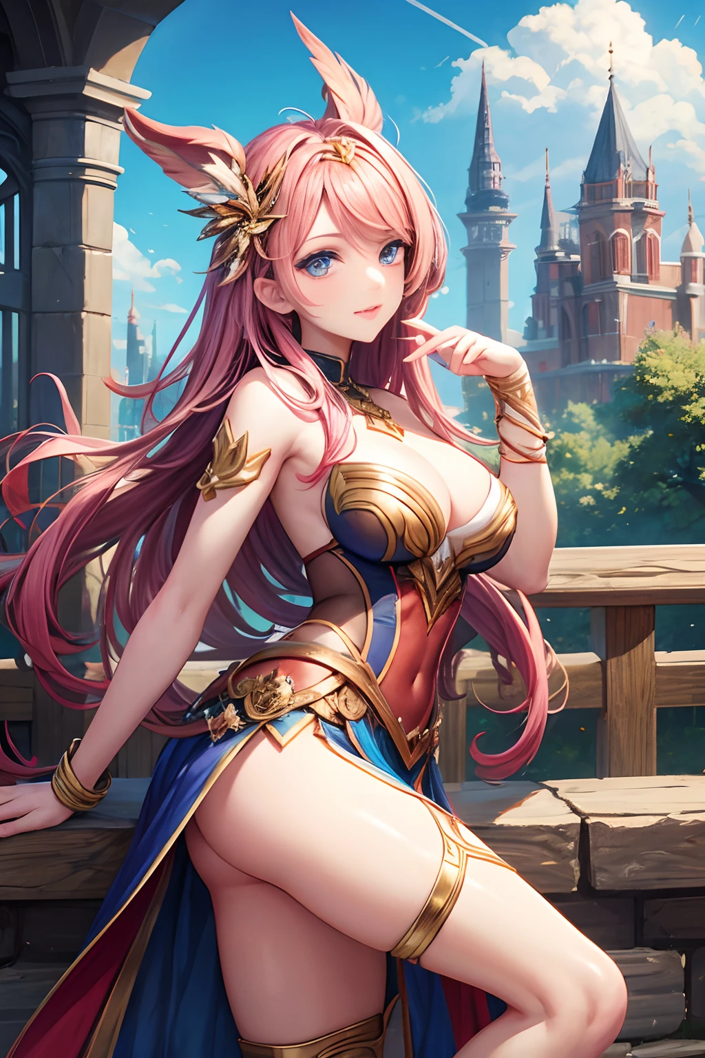 veera from arena of valor posing handback