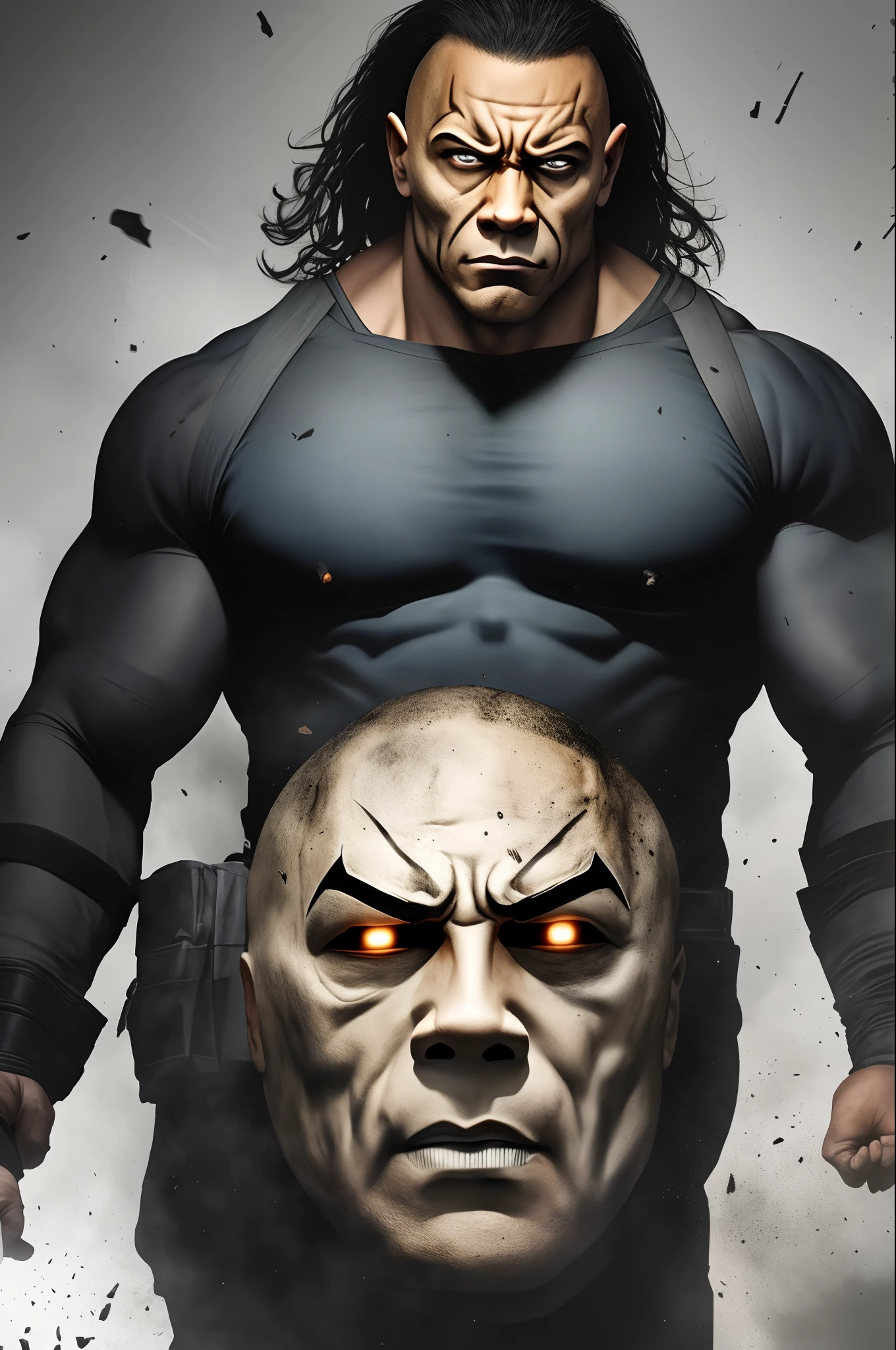 The rock as Michael Myers