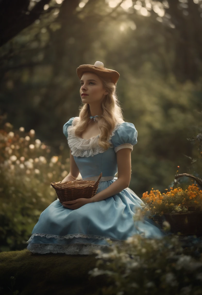 A live-action movie-style depiction of Alice's Adventures in Wonderland、4k、8k、Masterpiece、