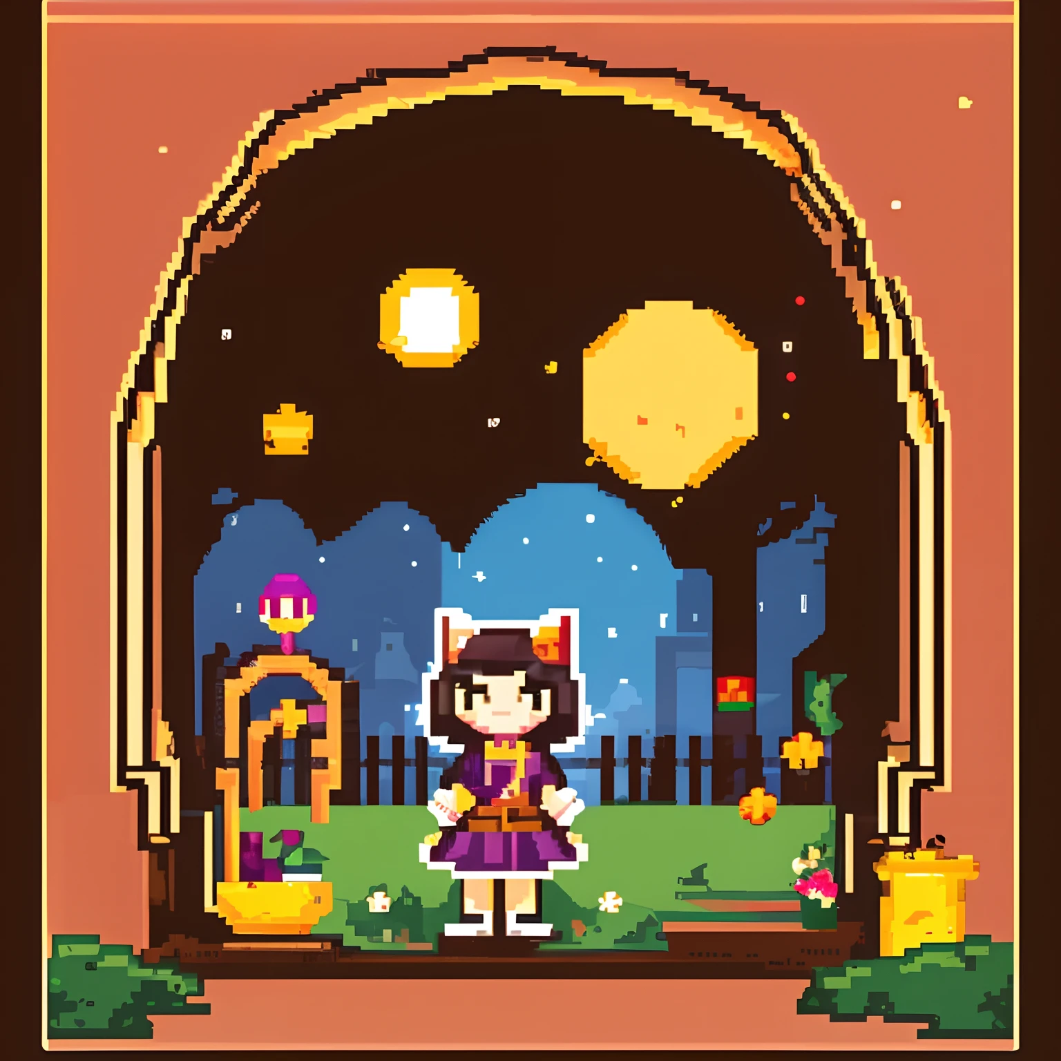 Narwar，Pixel art，cute little