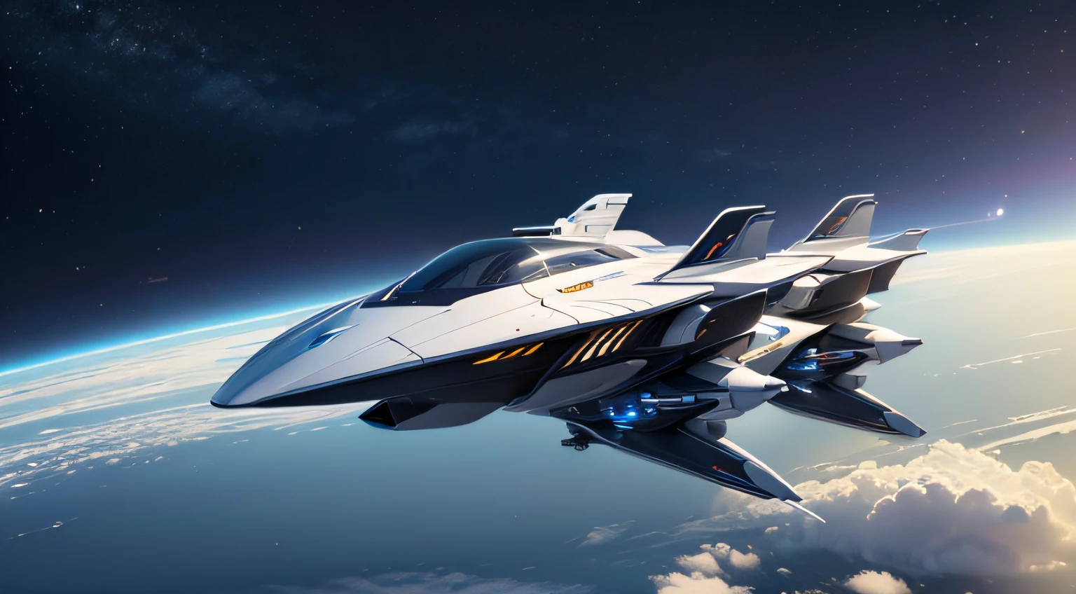 ((top-quality)), ((masterpiece)), (ighly detailed:1.3), 。.3D, ultra-detailliert,ultra res,Small flying bodies,1-seater,Ships of the future,Spaceship,Electromechanical,