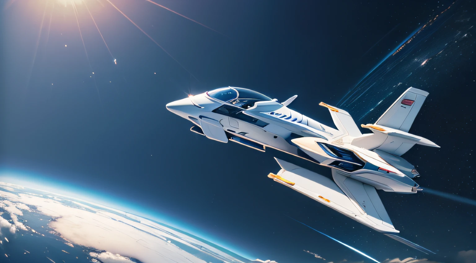 ((top-quality)), ((masterpiece)), (ighly detailed:1.3), 。.3D, ultra-detailliert,ultra res,Small flying bodies,1-seater,Ships of the future,Spaceship,Electromechanical,