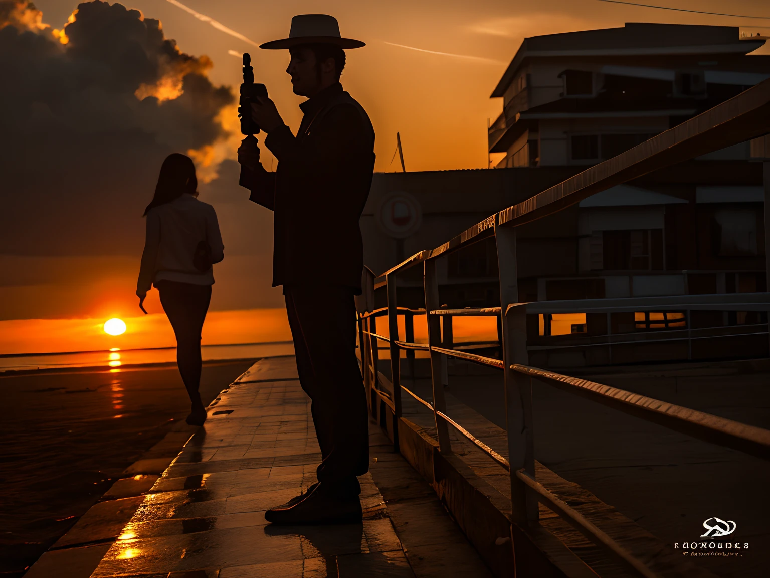 Change this man background to a done. Sunset.professional photographi