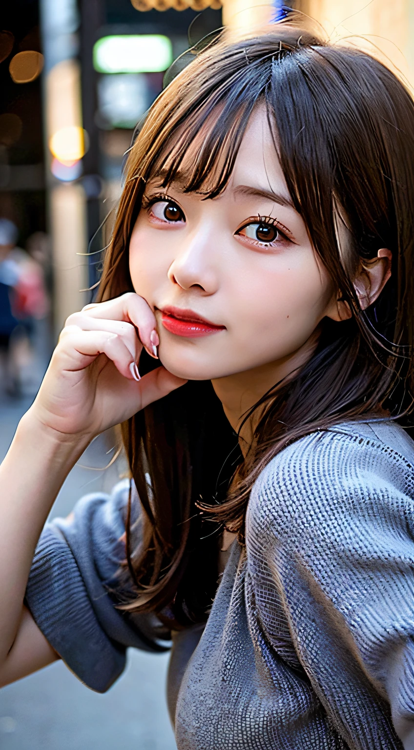 (8K, Raw photo:1.2)Detailed face and eyes,Best Quality, 超A high resolution, Highly detailed ,intricate detailes ,masutepiece ,Cute Girl , Soft cinematic light, Hyper-detailing,foco nítido, High quality,student clothes, dripping from,