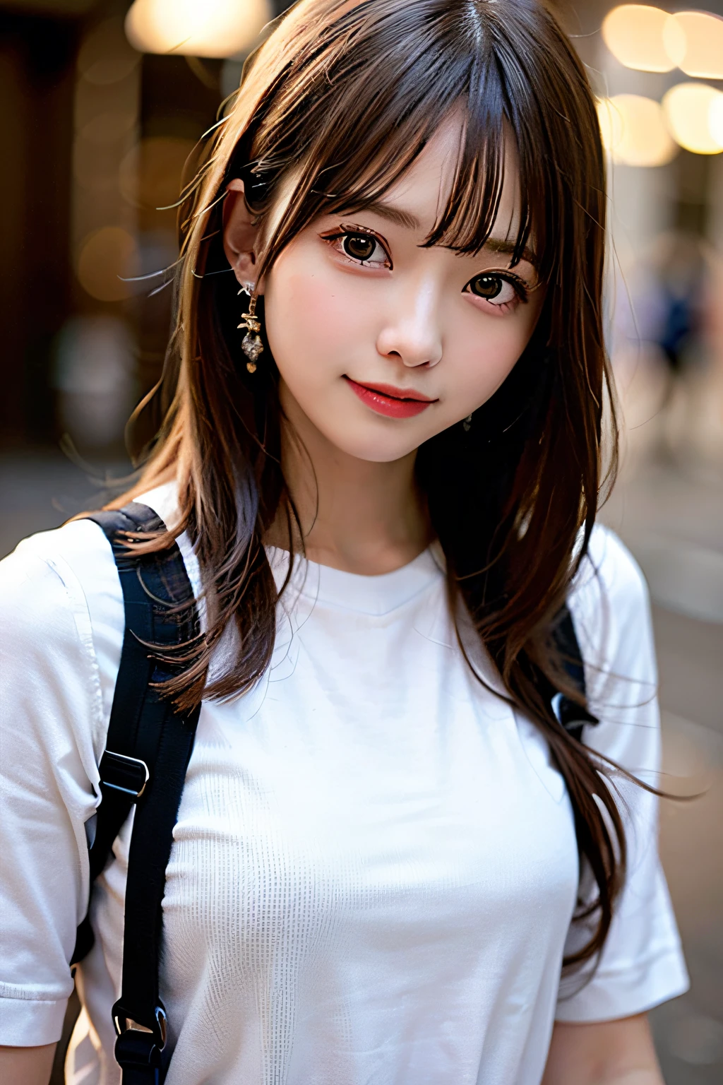 (8K, Raw photo:1.2)Detailed face and eyes,Best Quality, 超A high resolution, Highly detailed ,intricate detailes ,masutepiece ,Cute Girl , Soft cinematic light, Hyper-detailing,foco nítido, High quality,student clothes,  dripping from,