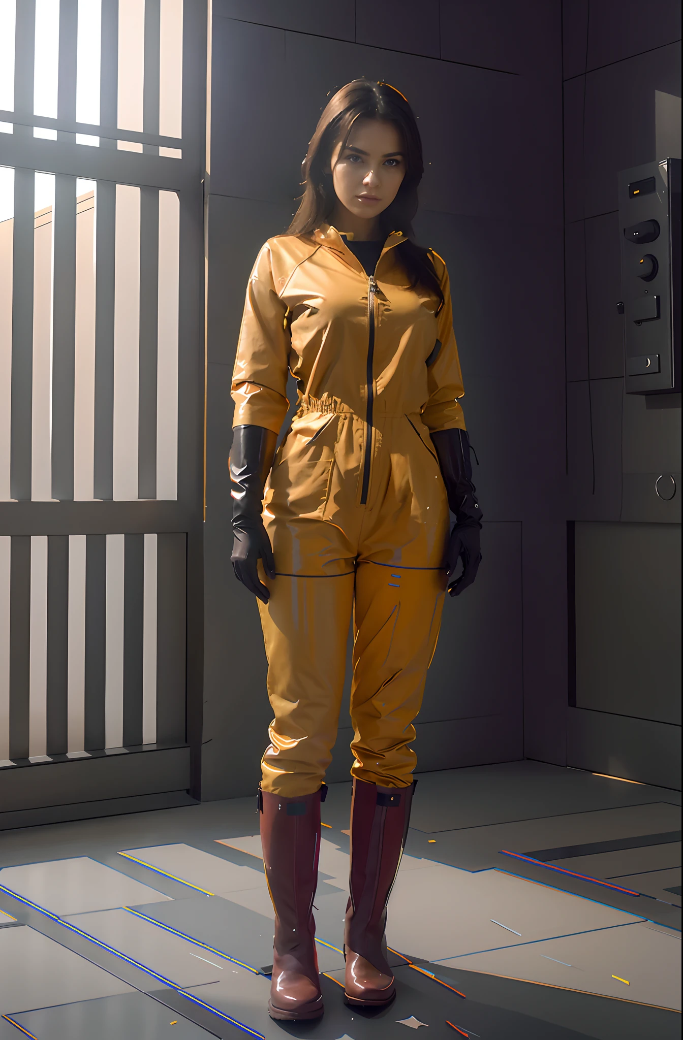 Improve the jumpsuit zip it all the way up