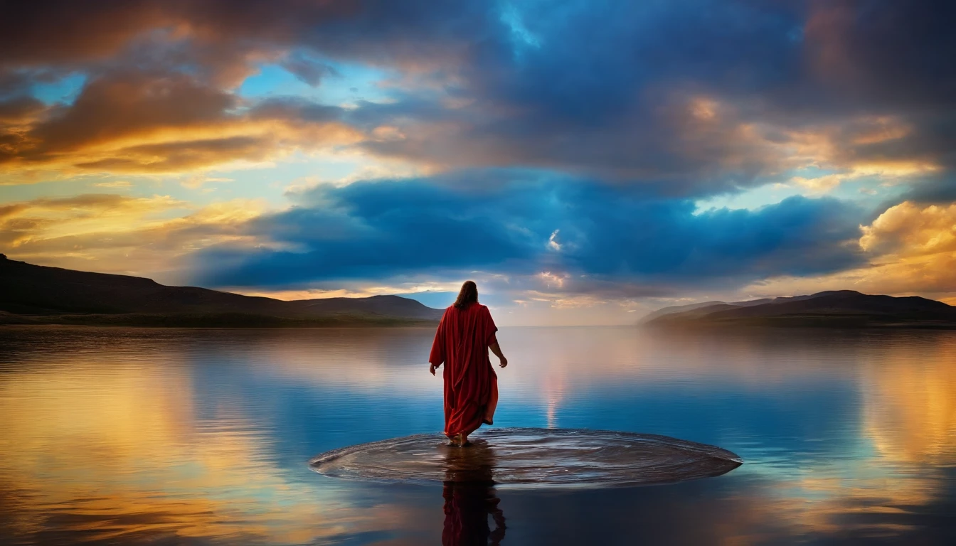 Jesus walking on water