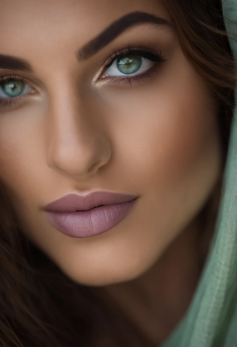 Femme arafed , fille sexy aux yeux bruns et vert ,with freckles on the face Portrait , cheveux bruns et grands yeux, selfie of a young woman, , Violet Myers, sans maquillage, maquillage naturel, looking straight at camera, Visage avec Artgram, Maquillage subtil, Superbe photo du corps entier, dans la chambre, clivage