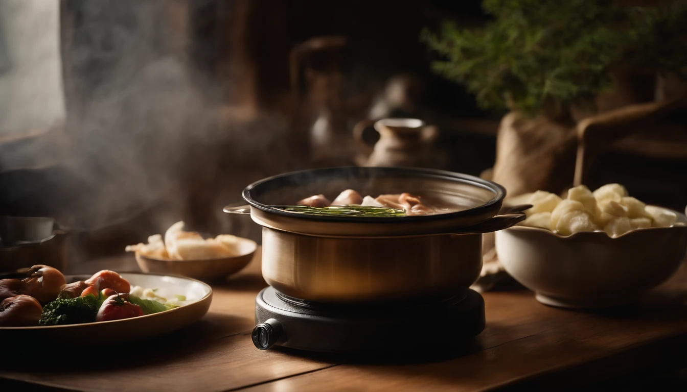 Steam hot pot dishes。Japan's Traditional Winter Table。
