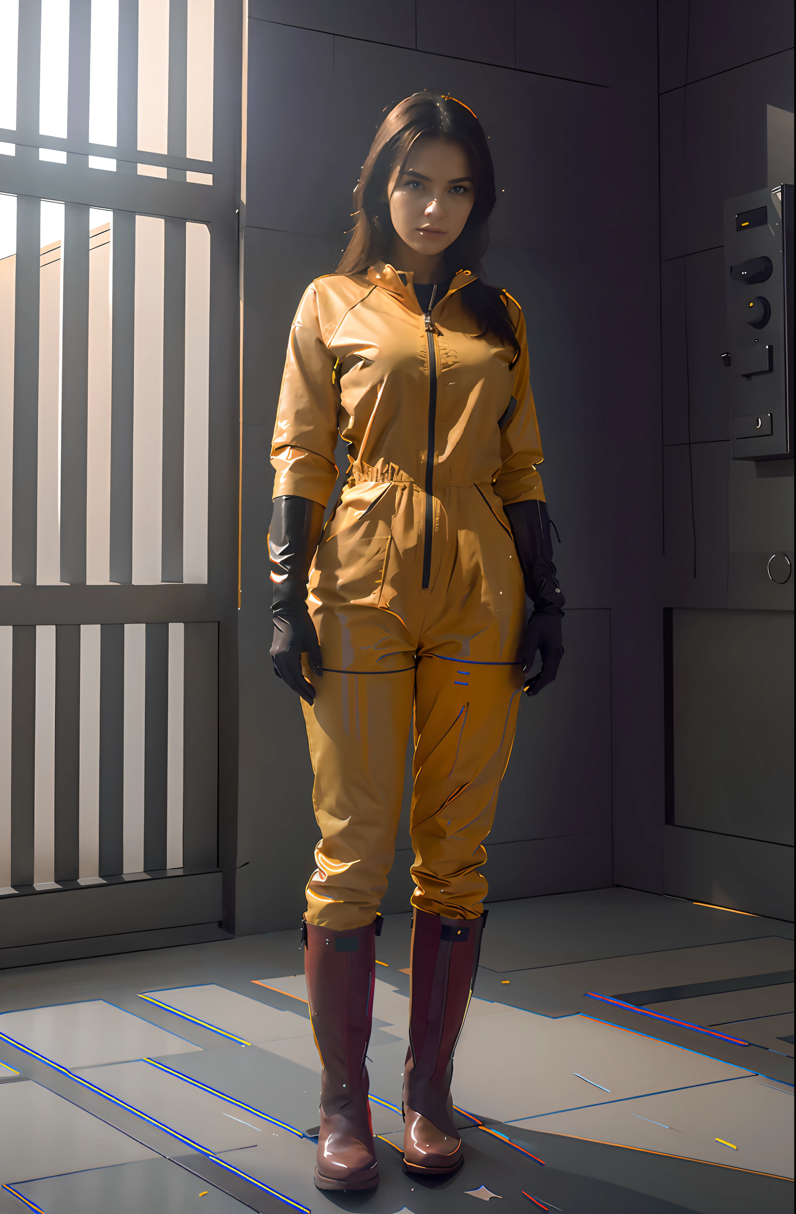 improve the jumpsuit and the zipper