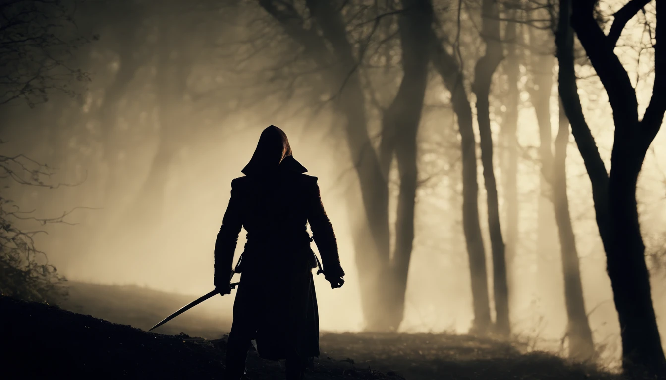 Best quality, Masterpiece,  surrealism, Dream-like,fusionart, Shadowdancer, shadow magic, darkness control, stealth, shadowstep, umbral spells, hidden blade,