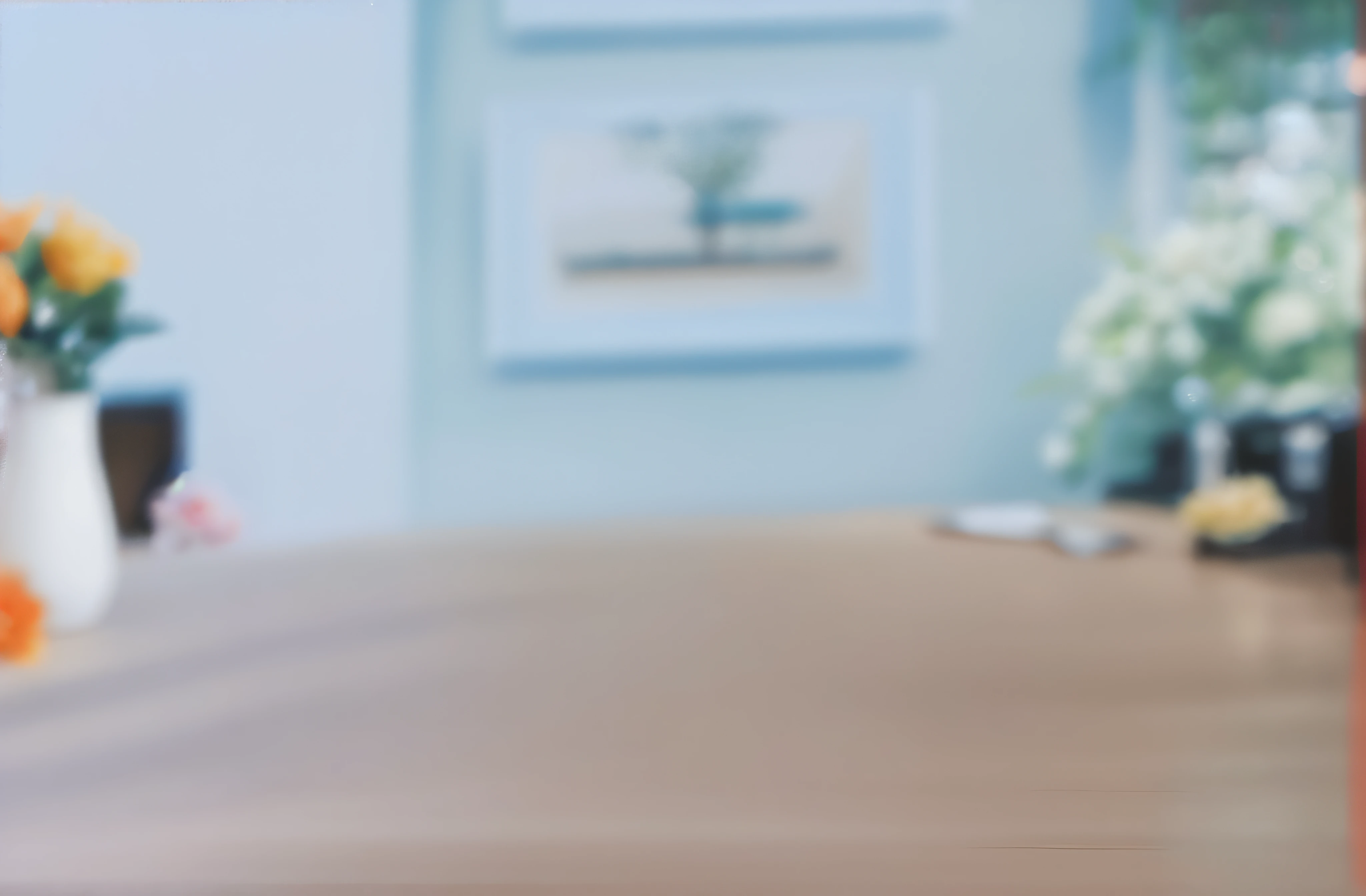There was a vase of flowers on the table in the room, some background blur, out of focus background, out - of - focus background, The background is blurred out, blurry distant background, blurred environment background, blurred detail, background out of focus, Blurred background, blurry image, The background is blurred out, Background blur, Slightly blurred, Soft blurred background