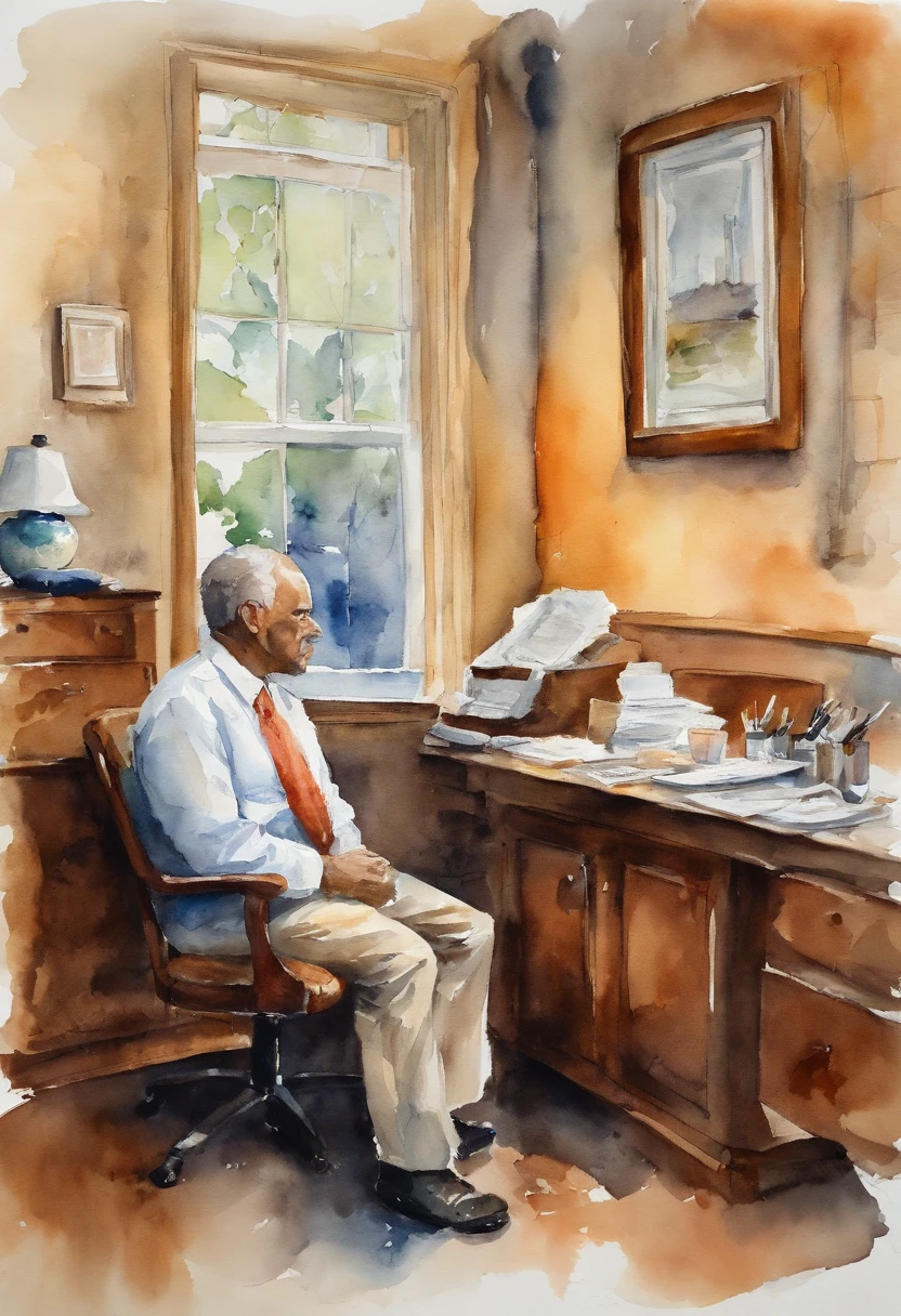 man in an urologist office consulting about prostate health