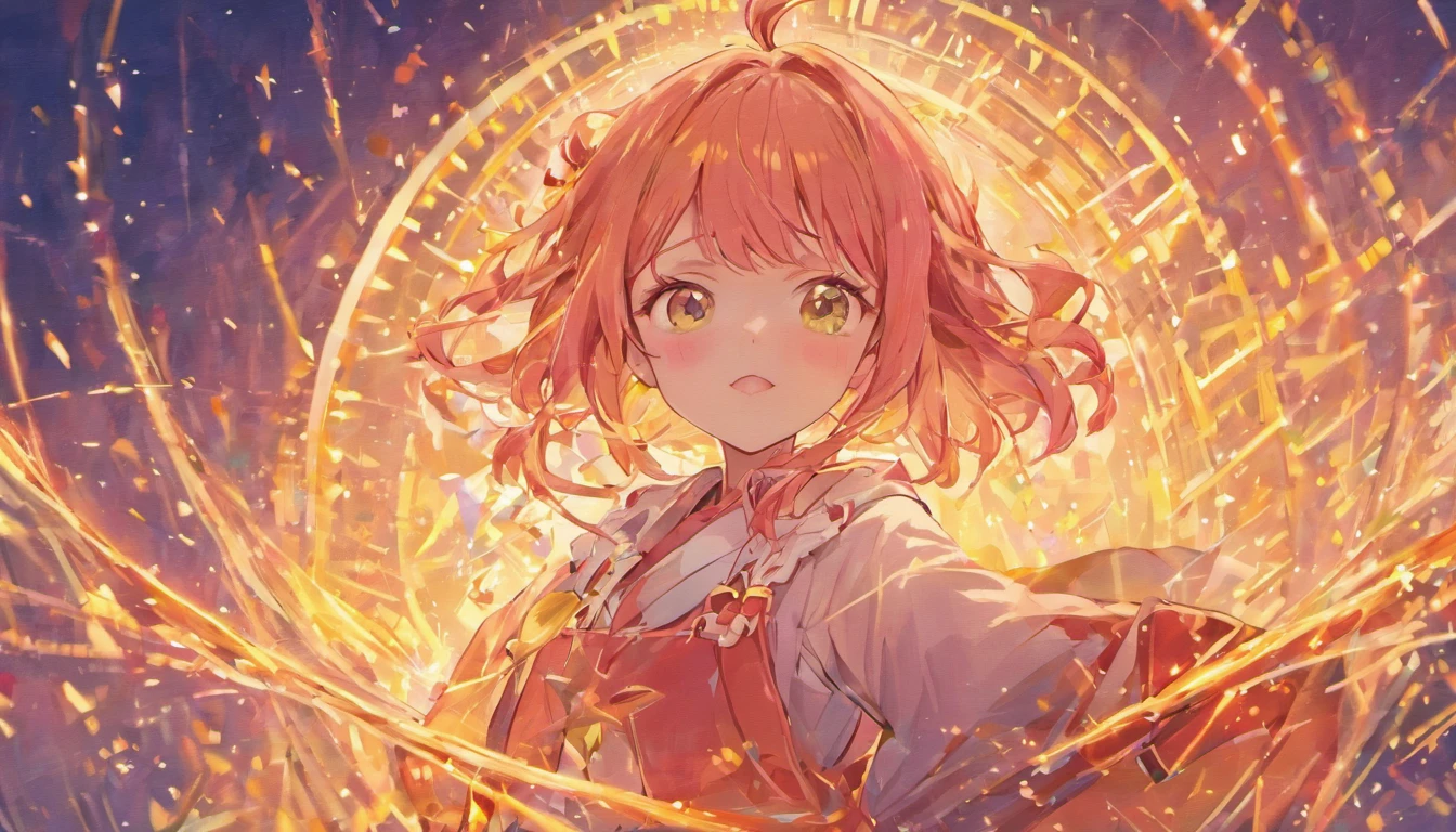 Anna was a young and energetic girl who lived in a small town. She was a dreamer, filled with curiosity for fantastical adventures. Anna was a cute and optimistic girl with long pink hair and yellow eyes .