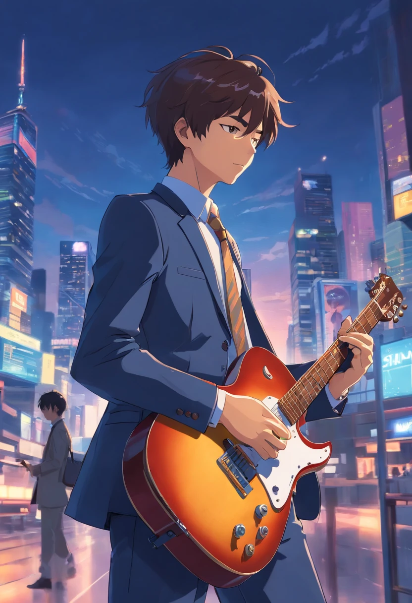 Mr. Sarawut Poonpipat Man wearing suit playing guitar