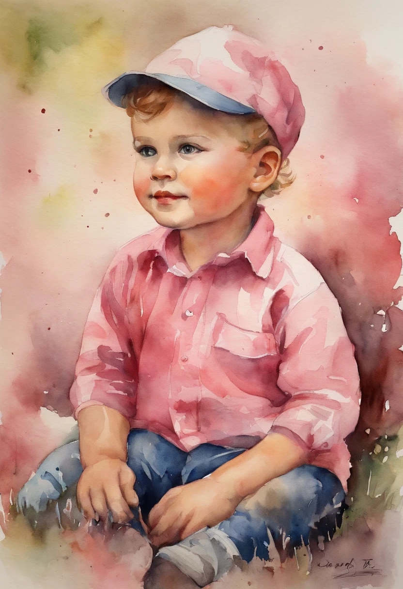 Cute Boy Pink Tempa Twins Small