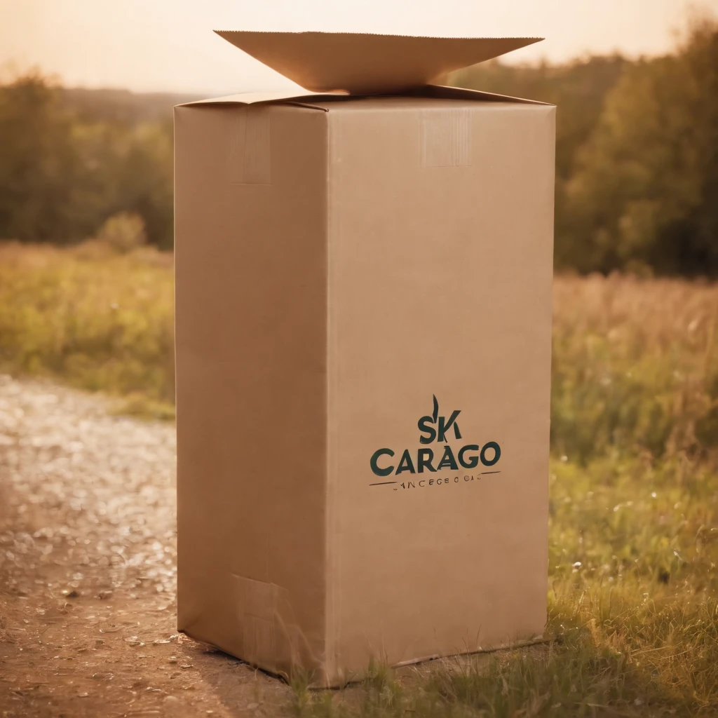 big carton with logo SK cargo