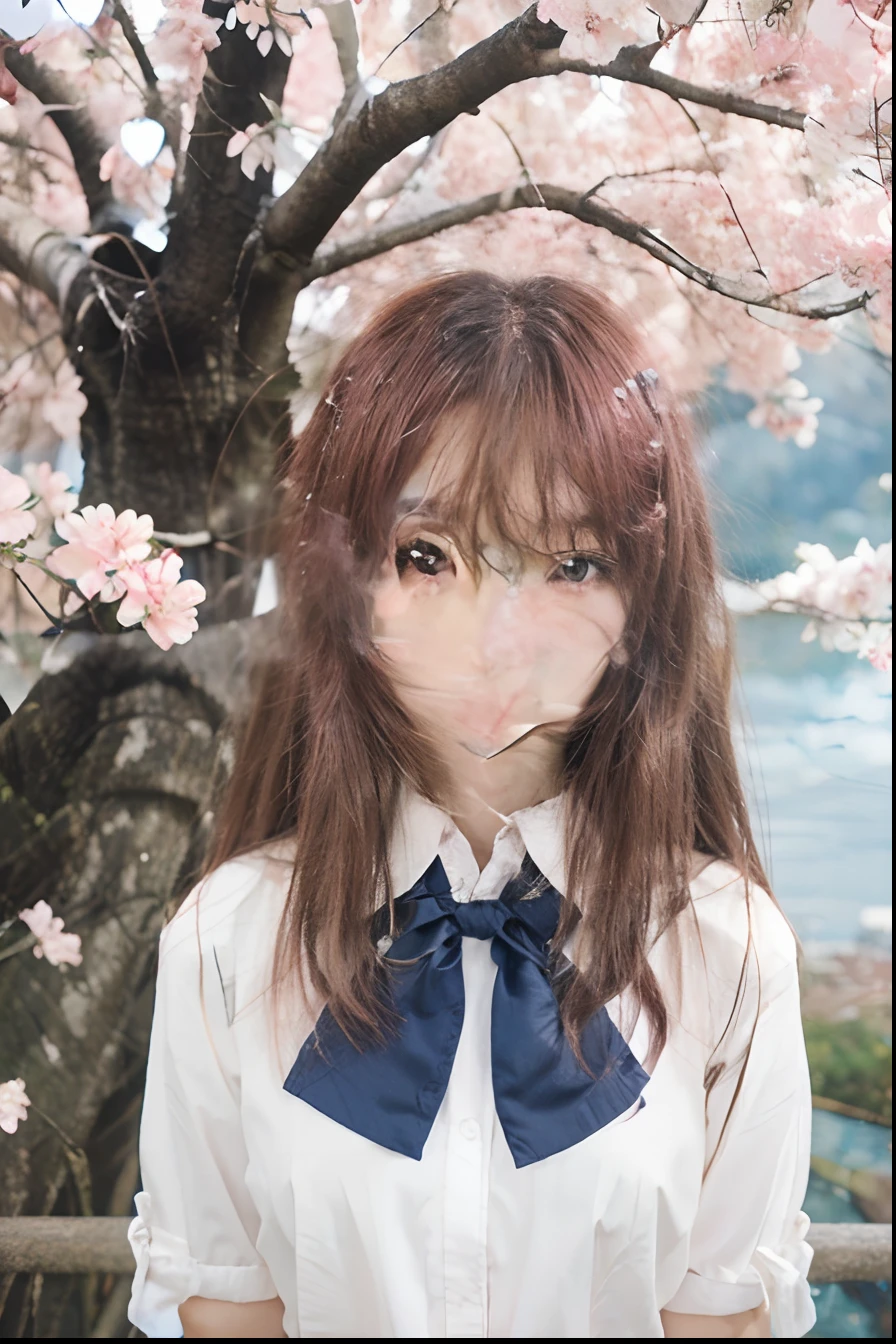1girl, (ulzzang-6500:0.7), kpop idol, hyuga hinata, detached sleeves, bare shoulders, pink hair, long hair, japanese clothes, best quality, (painting:1.5), (hair ornament:1.35), jewelry, purple eyes, earrings, breasts, torii, cherry blossoms, lantern light, depth of field, detailed face, face focus, ribbon_trim, (looking at viewer:1.25), nontraditional miko, shiny skin, long sleeves, smile, thick lips, game cg, hands on lips, east asian architecture, (blurry background:1.2), sitting, upper body,