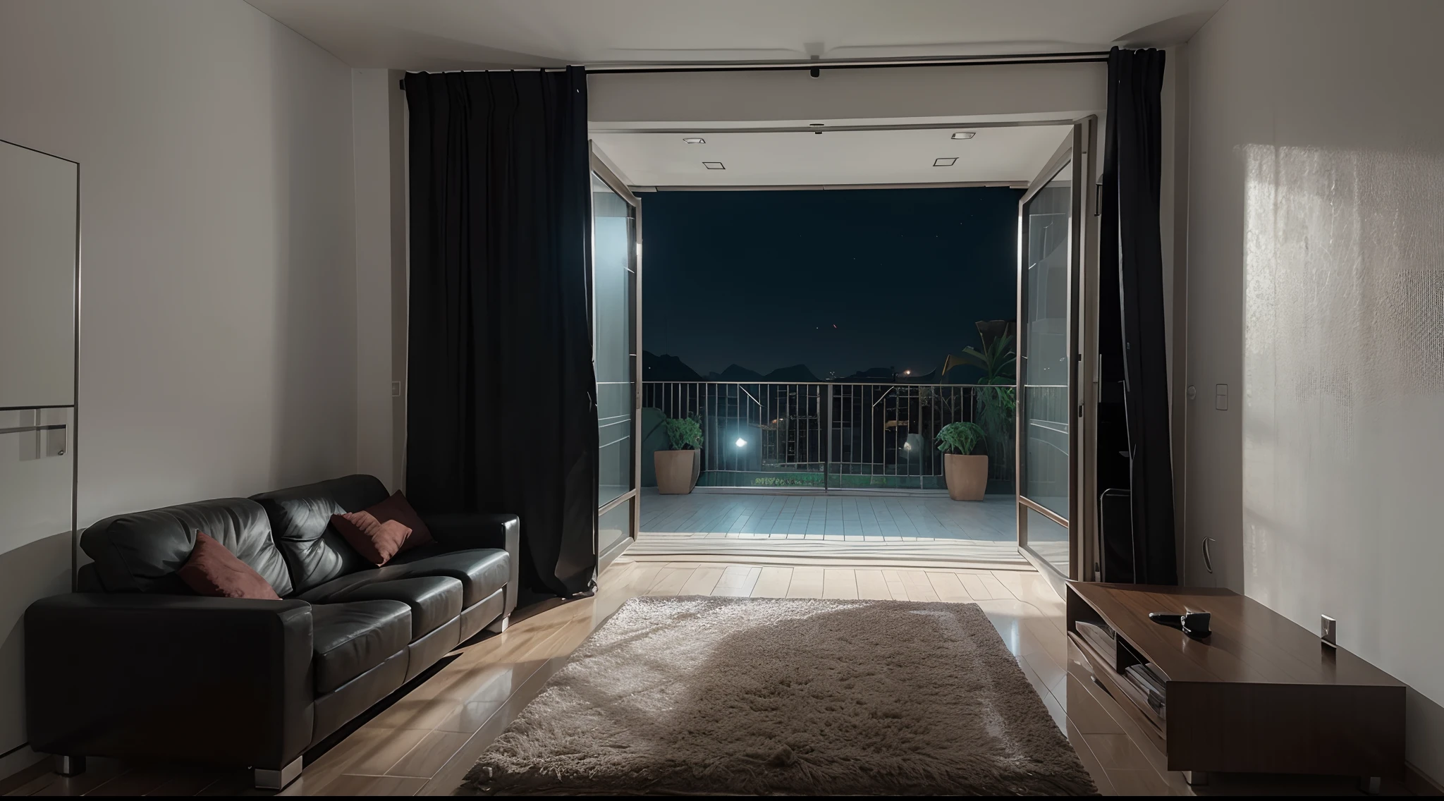 (luzes), (cinetamografc), Cinematic setting, quarto minimalista,muitas luzes, realista,8k