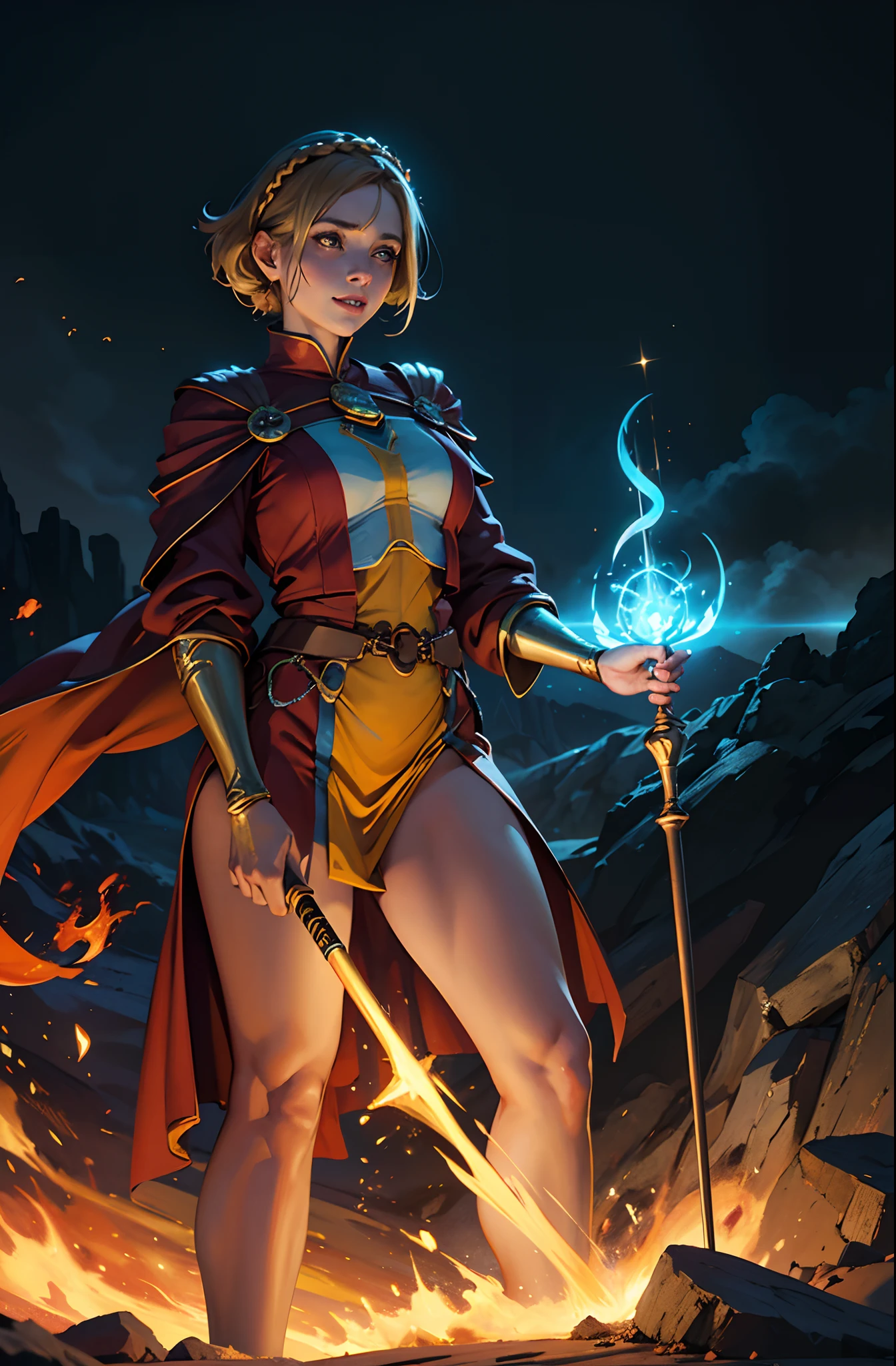 A beautiful demonic sorceress casting a fire spell,((Holding a long golden majic staff)), de corpo inteiro, various burning chains around her,(((Rosto perfeito detalhado))), sorriso leve, rosto bonito, corpo sedutor, corpo alto, corpo maduro, corpo inteiro, aura ardente BREAK, bolas de fogo, orange and yellow spark dazzling around, Little Blue Phoenix flying in the background, lava on the ground, magma, corpo sexy BREAK, detalhado, realista, 8k arte digital altamente detalhada, octane rendering, bioluminescente, BREAK 8K concept art resolution, Realismo, by Mappa Studios, obra-prima, melhor qualidade, Arte Oficial, illustration, Linha clara, (Fresco_cor), perfect compositio, Absurdo, fantasia, focado, rule of thirds,A beautiful demonic sorceress casting a fire spell,((Holding a long golden majic staff)), de corpo inteiro, various burning chains around her,(((Rosto perfeito detalhado))), sorriso leve, rosto bonito, corpo sedutor, corpo alto, corpo maduro, corpo inteiro, aura ardente BREAK, bolas de fogo, orange and yellow spark dazzling around, Little Blue Phoenix flying in the background, lava on the ground, magma, corpo sexy BREAK, detalhado, realista, 8k arte digital altamente detalhada, octane rendering, bioluminescente, BREAK 8K concept art resolution, Realismo, by Mappa Studios, obra-prima, melhor qualidade, Arte Oficial, illustration, Linha clara, (Fresco_cor), perfect compositio, Absurdo, fantasia, focado, rule of thirds,sozinho, 1girl, sozinho_foco, (((master part))), ((best quality)), ((ultra-detalhado)), high resolution, Absurdo, Altas, papel de parede ultra-detalhado 8k unidade, (masterpiece:1.2), (best quality,:1.2), full body shot, 1girl, medium breasts, blonde hair, long hair, kneeling, view from above, heats,
tongue out, dripping saliva, blush,
<lora:VictoriousChinaDress:
Makop5d, Niijimamakoto, sorrir, short hair, franja, brown hair, olhos vermelhos, pigtail, crown braid
