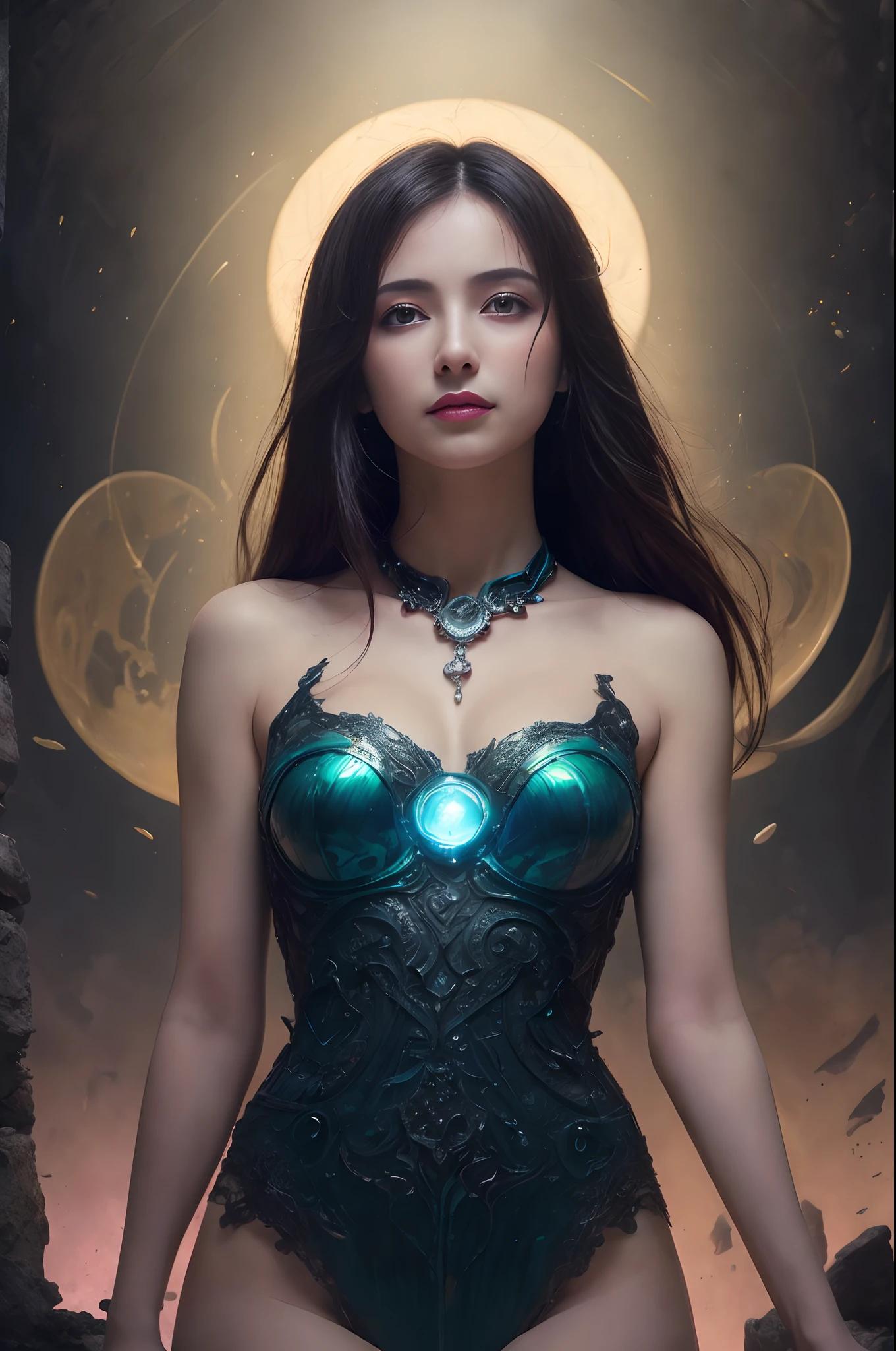 (Two beautiful age italian girls:1.6), Close friends, (They are hugging each other:1.2), Kiss her cheek or chest,(Detailed iridescent bodysuit with beautiful fractal or marble design:1.5)Incredible and spectacular scenes, ((High quality)), ((Detailed)), ((Fantasy)), Blue Plasma Brain, Green Plasma Body, Vulgarity, beutiful breast, obscenity, (Lewd smile:1.2), coarse, Obscene, mean, (raunchy:1.2), (Immoral:1.2), Lachish, (small breasts with beautiful raised pink areolas,:1.5), (Cameltoe), (Expression of ecstasy:1.2), Photorealistic, Official art, unity 8k wall paper, 8K Portrait, Best Quality, Very high resolution, (Incredibly beautiful nature background:1.6), (18 years old:1.5), (Sexy and glamorous:1.1), (A coquettish expression:1.6), (seductively smiling:1.6), (Full body), (erotic posing:1.6), (Model Posing:1.6), Beautiful seductive face, Portrait, (Thick eyebrows:1.4), (Big scarlet eyes:1.2), Beautiful eyes with fine symmetry, (Ultra detailed eyes:1.4), (High resolution blue eyes:1.1), Intimate face, (ultra detailed skin texture:1.4), White skin, pale skin, Perfect Anatomy, Thin, (Beautiful toned body:1.5), Hair Bow, (Moist skin:1.2), full of sweat, No makeup, (dark circles:1.1), Good anatomy, Focus Face, good-looking, (Emilia Clark:0.6) (Emma watson:0.3),(Jennifer Connelly:0.4), (sensual face:1.5), Elegant face, Nice, Dolce, (Around her neck is a simple necklace of exquisite workmanship), (Bioluminescence with brilliant brilliance:1.4), (Luminous magic circle:1.5), Ruins of an ancient castle, Shining majestic cloud masses and sky, lightning bolt, Epic Realistic, (Greg Rutkowski:0.8), (teal and orange:0.4), (Art Station:1.5), Cinematic, (nffsw:1.5), Hyper Detailed, Dramatic light, (Intricate details:1.1), Beautiful black hair, (Wearing a gauntlet with a dense and very beautiful design decorated with jewels:1.1), Small chest