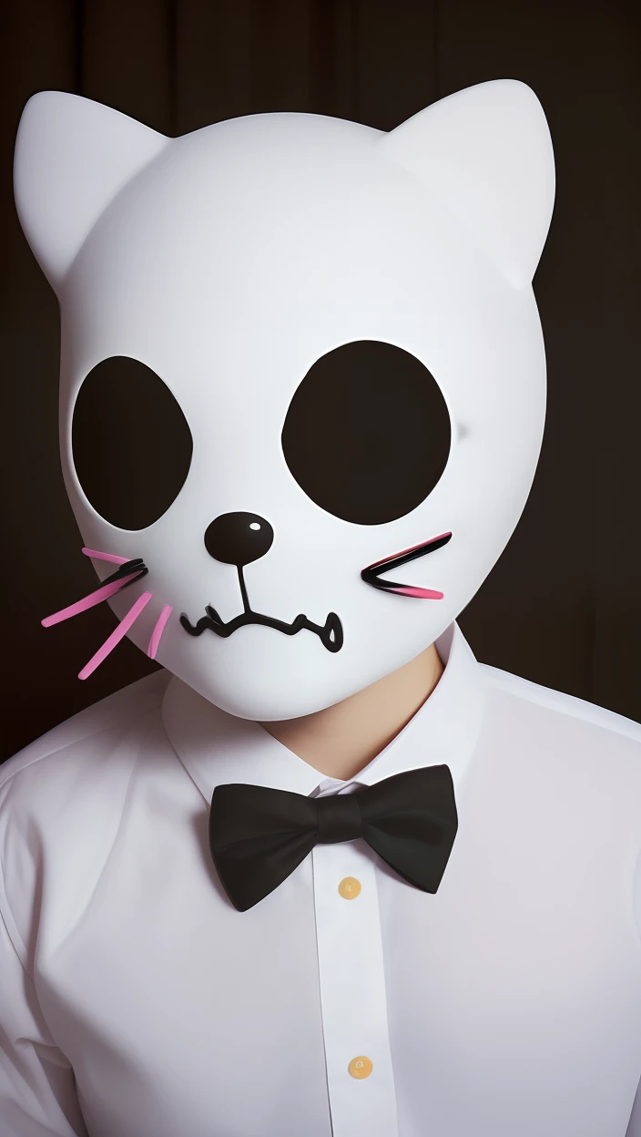 hello kitty dressed up as ghost face